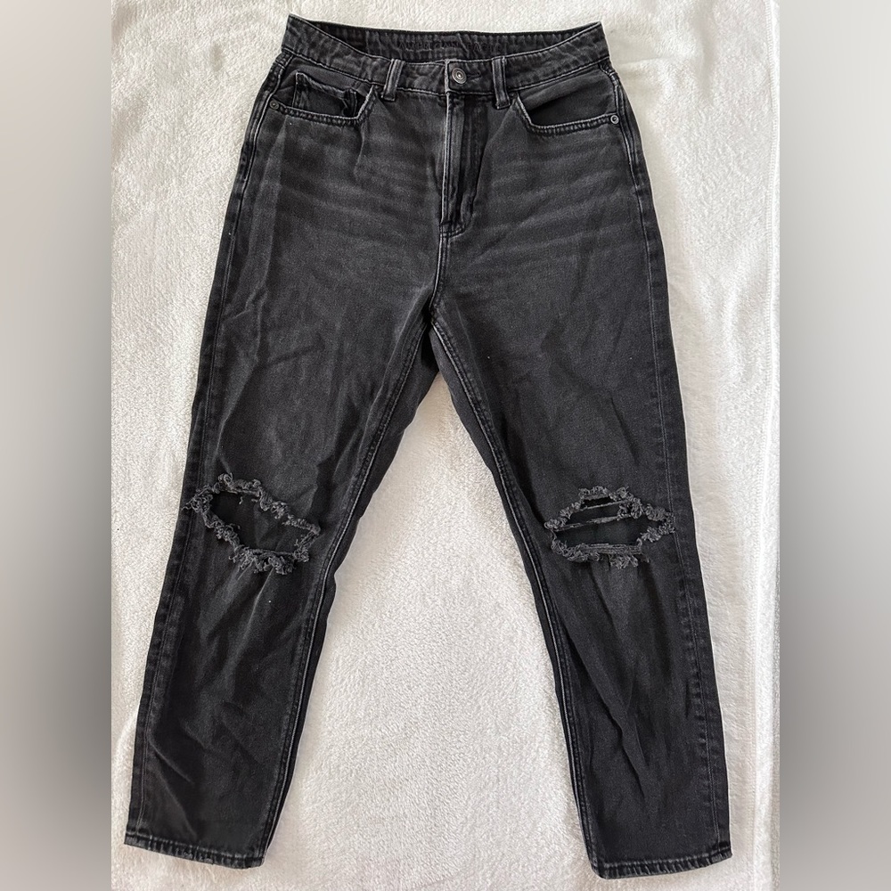 American Eagle Jeans, black with holes